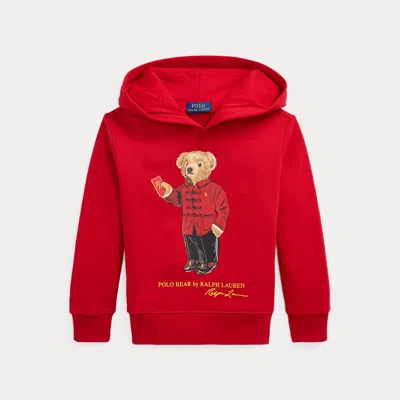 Polo Ralph Lauren Kids' Lunar New Year Polo Bear Fleece Hoodie In Rl 2000 Red