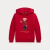 Polo Ralph Lauren Lunar New Year Polo Bear Fleece Hoodie In Rl 2000 Red