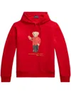 Polo Ralph Lauren Lunar New Year Polo Bear Hoodie In Red