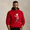 Polo Ralph Lauren Lunar New Year Polo Bear Hoodie In Rl2000 Red