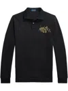 Polo Ralph Lauren Lunar New Year Triple-pony Polo Shirt In Black