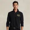 Polo Ralph Lauren Lunar New Year Triple-pony Polo Shirt In Black