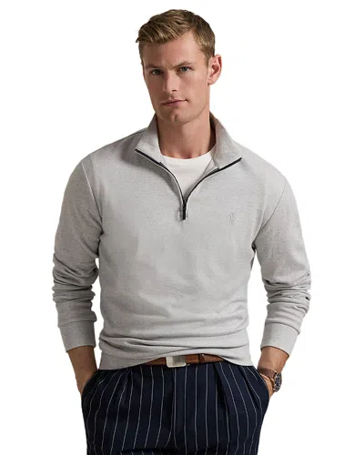 Polo Ralph Lauren Luxury Double Knit Jacquard Pullover In Grey Multi