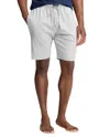 Polo Ralph Lauren Mercerized Cotton Pajama Shorts In Andover Heather/ Cruise Navy