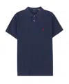 Polo Ralph Lauren Cotton Polo Shirt With Embroidered Logo In Blue