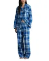 Polo Ralph Lauren Madison Notched Collar Pajama Set In Blue