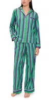 Polo Ralph Lauren Madison Pajama Set Field Cricket In Green