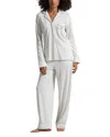Polo Ralph Lauren Striped Seersucker Long-sleeve Pj Set In White Cloud In White Cloud