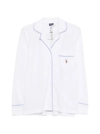 Polo Ralph Lauren Madison Piping Pajamas Set In White