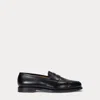 Polo Ralph Lauren Maestra Calfskin Penny Loafer In Black
