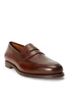 Polo Ralph Lauren Maestra Calfskin Penny Loafer In Dark Brown
