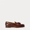 Polo Ralph Lauren Maestra Tassel Calfskin Loafer In Dark Brown