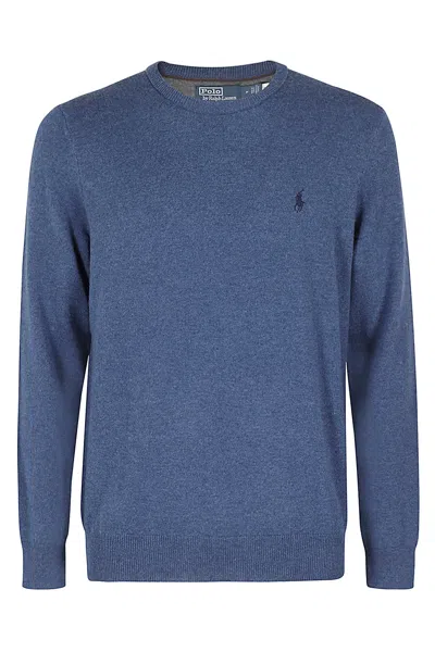 Polo Ralph Lauren Maglia Lambswool G Collo In Blue