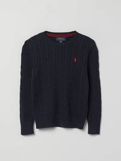 POLO RALPH LAUREN SWEATER POLO RALPH LAUREN KIDS COLOR BLUE,G55322009