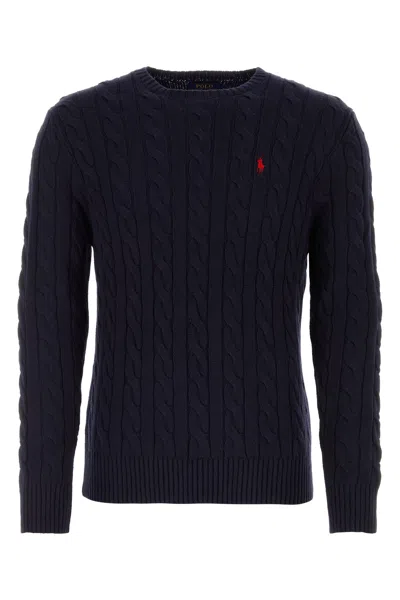 POLO RALPH LAUREN POLO RALPH LAUREN MIDNIGHT BLUE COTTON SWEATER