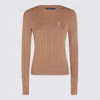 Polo Ralph Lauren Polo-pony-motif Cotton Jumper In Brown