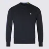 Polo Ralph Lauren Black Cotton Sweatshirt In Black