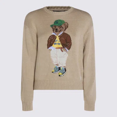 POLO RALPH LAUREN POLO RALPH LAUREN BEIGE COTTON KNITWEAR