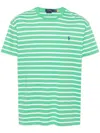 Polo Ralph Lauren Polo Pony-embroidered Striped T-shirt In Green