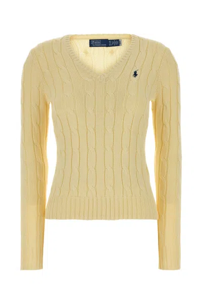 Polo Ralph Lauren Pastel Yellow Cotton Sweater
