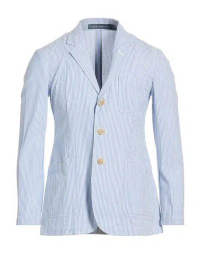 Polo Ralph Lauren Man Blazer Light Blue Size - Cotton
