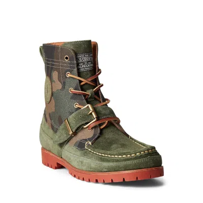 Pre-owned Polo Ralph Lauren Man's Boots  Ranger Boot In Army/camo