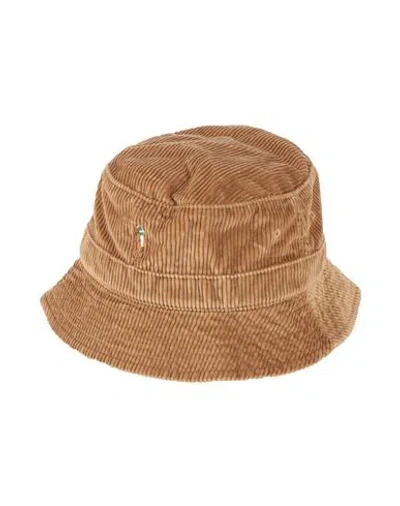 Polo Ralph Lauren Man Hat Camel Size 7 ⅛ Cotton In Brown