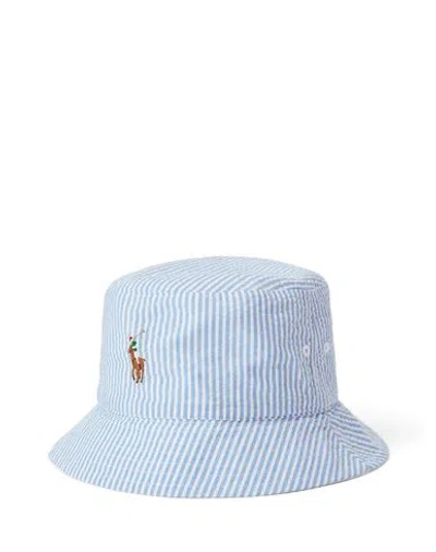 Polo Ralph Lauren Man Hat Light Blue Size L Cotton