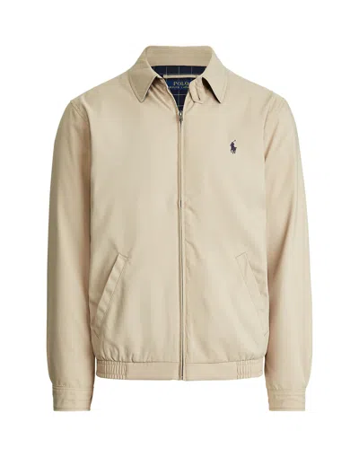Polo Ralph Lauren Man Jacket Khaki Size L Polyester In Neutral