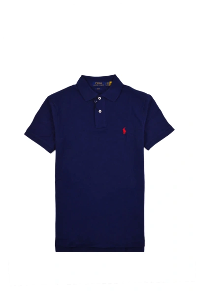 Polo Ralph Lauren Man Polo Shirt In Blue