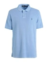 Polo Ralph Lauren Man Polo Shirt Light Blue Size M Cotton