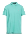 Polo Ralph Lauren Man Polo Shirt Green Size Xxl Cotton In Green