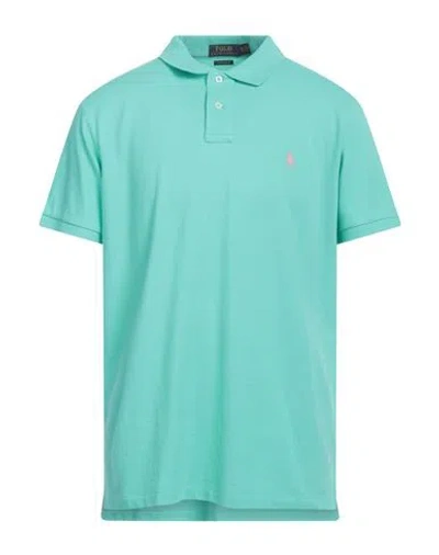 Polo Ralph Lauren Man Polo Shirt Green Size Xxl Cotton