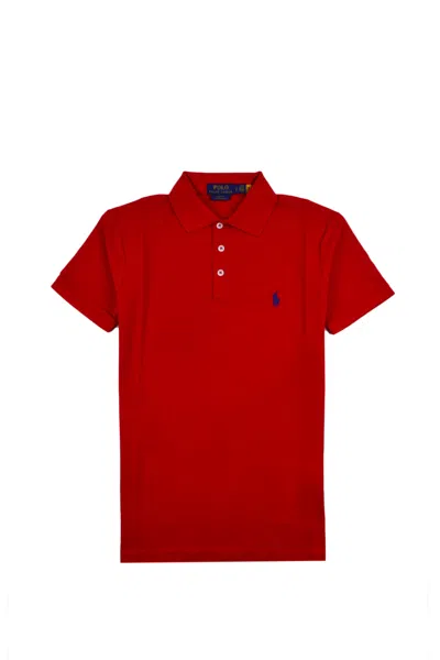 Polo Ralph Lauren Man Polo Shirt In Red