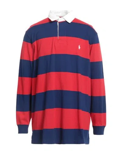 Polo Ralph Lauren Man Polo Shirt Red Size S Cotton In Red