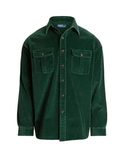 Polo Ralph Lauren Corduroy Elbow-patch Shirt In Green
