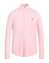 Polo Ralph Lauren Man Shirt Light Pink Size M Cotton