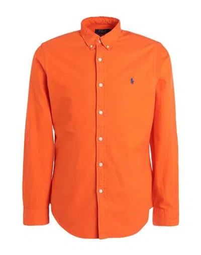 Polo Ralph Lauren Man Shirt Orange Size M Cotton