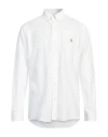 Polo Ralph Lauren Slim Fit White Cotton Shirt With Embroidered Logo In White