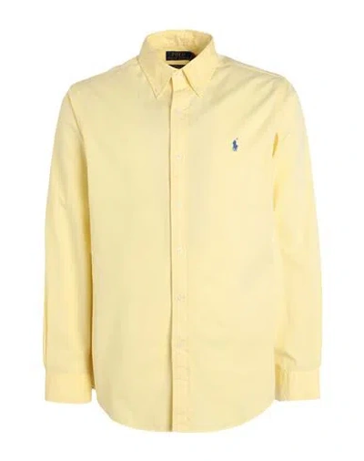 Polo Ralph Lauren Man Shirt Yellow Size L Cotton