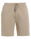 Polo Ralph Lauren Man Shorts & Bermuda Shorts Sand Size L Cotton, Recycled Polyester In Beige