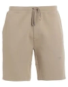 Polo Ralph Lauren 6.5 Inch Loopback Fleece Shorts In Beige