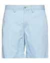 Polo Ralph Lauren Man Shorts & Bermuda Shorts Sky Blue Size 33 Cotton, Elastane