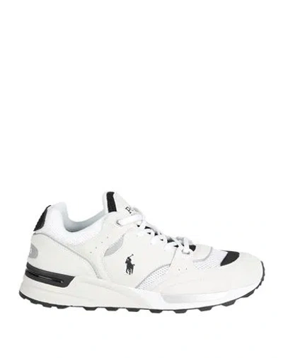 Polo Ralph Lauren Trackster 200 Sneakers In Off White