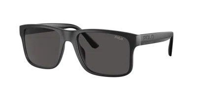 Polo Ralph Lauren Man Sunglass Ph4195u In Matte Black Grey