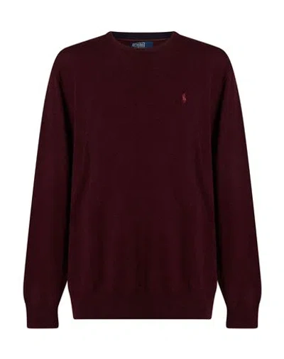 Polo Ralph Lauren Man Sweater Burgundy Size Xxl Wool In Multi