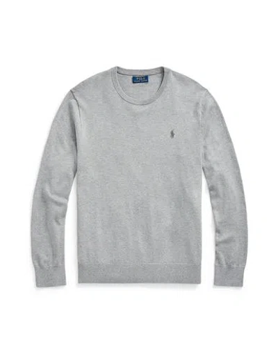 Polo Ralph Lauren Man Sweater Grey Size L Cotton, Recycled Cashmere In Gray