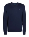 Polo Ralph Lauren Man Sweater Navy Blue Size L Wool