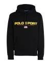Polo Ralph Lauren Polo Sport Ralph Lauren Man Sweatshirt Black Size L Cotton, Recycled Polyester