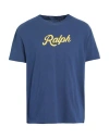 Polo Ralph Lauren Man T-shirt Navy Blue Size L Cotton